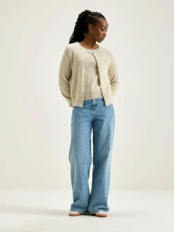 Cardigan Col Rond Giwes