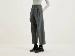 NICHOLSON & NICHOLSON Pantalon Port Droit En Laine