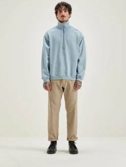 Sweatshirt Col Zippé Fabro